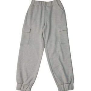 Express Women's Oatmeal/Cream Cozy & Soft Relaxed Fit Cargo Jogger Sz XXL NWT